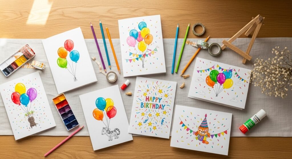 29 Magical Drawing Ideas for Kids Birthday Cards That Are Heartfelt Colorful and So Fun to Create