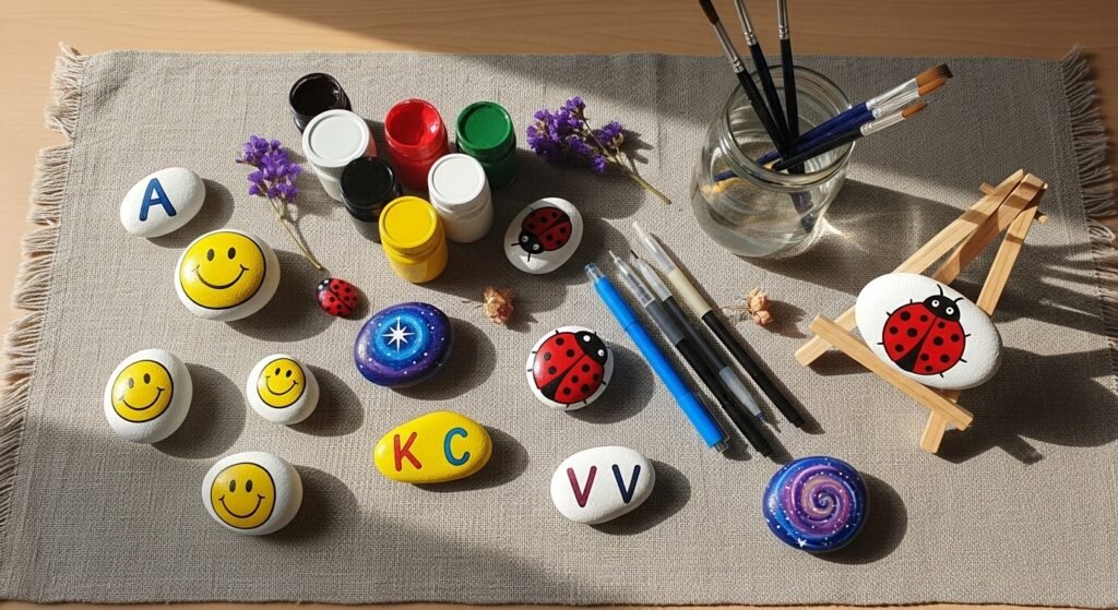 23 Trendy Stone Painting Ideas for Kids That Are Fun Colorful and Perfect for Little Creative Hands