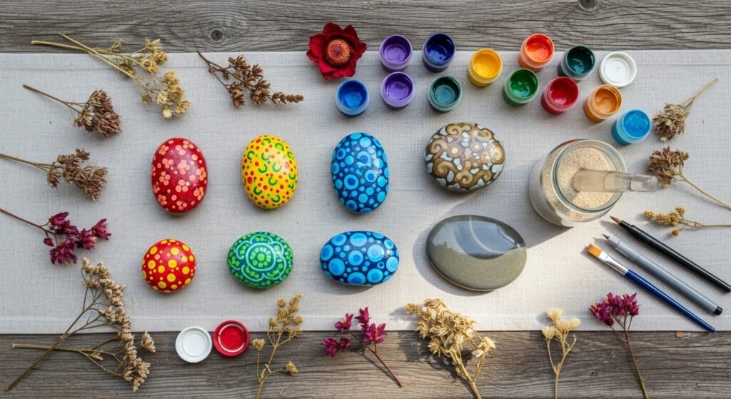 29 Magical Outdoor Stone Painting Ideas That Are Weather Resistant Colorful and Perfect for Any Garden